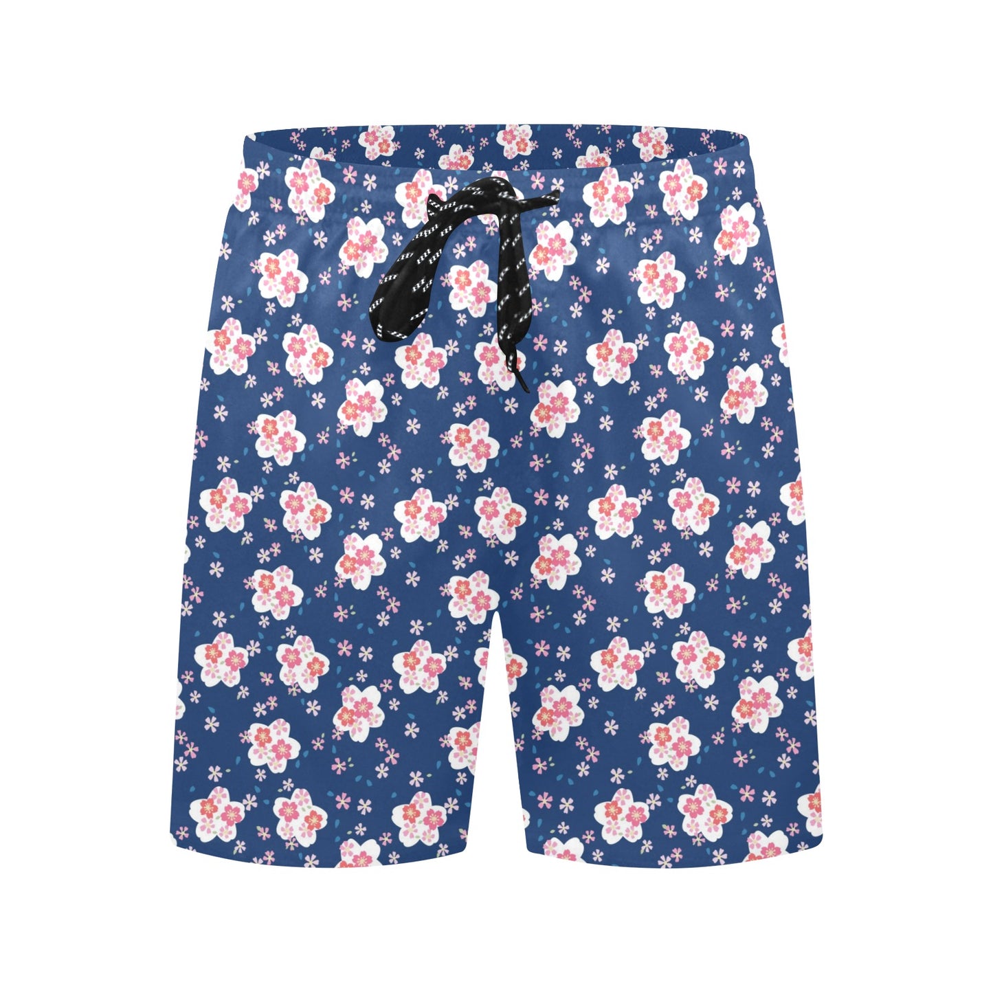 Sakura Print Design LKS306 Men's Swim Trunks Beach Shorts
