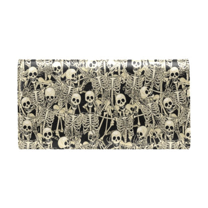 Skeleton Design Print Women's Trifold Wallet