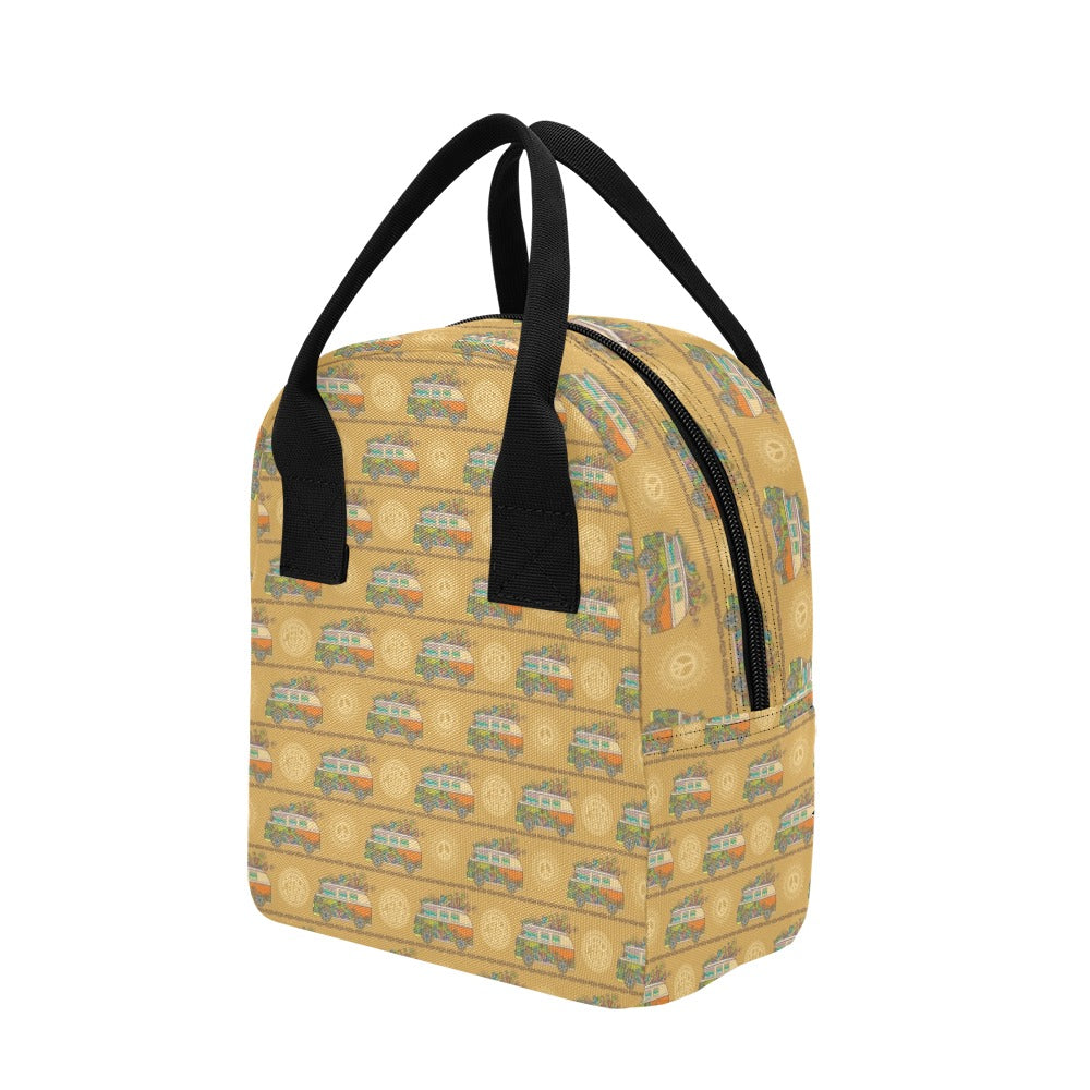 Hippie Van Print Design LKS304 Insulated Lunch Bag