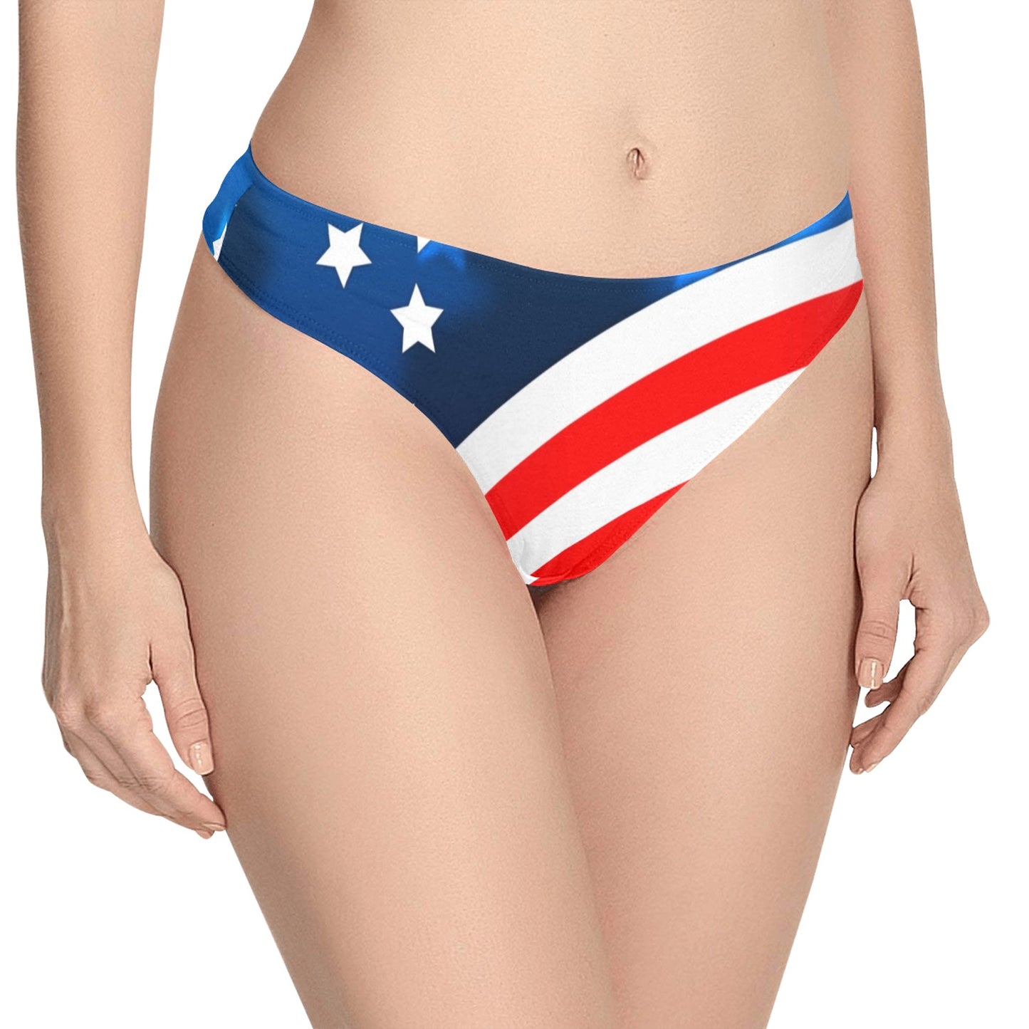 American flag Style Women's Thongs