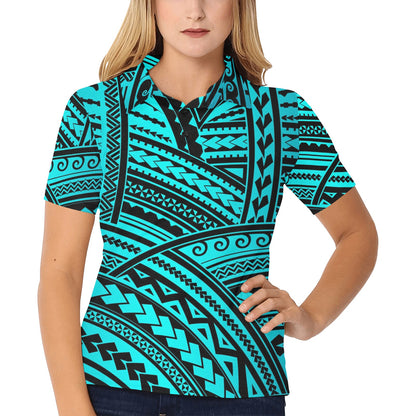Polynesian Tribal Women's Polo Shirt