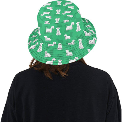 Sealyham Terriers Print Design LKS301 Unisex Bucket Hat