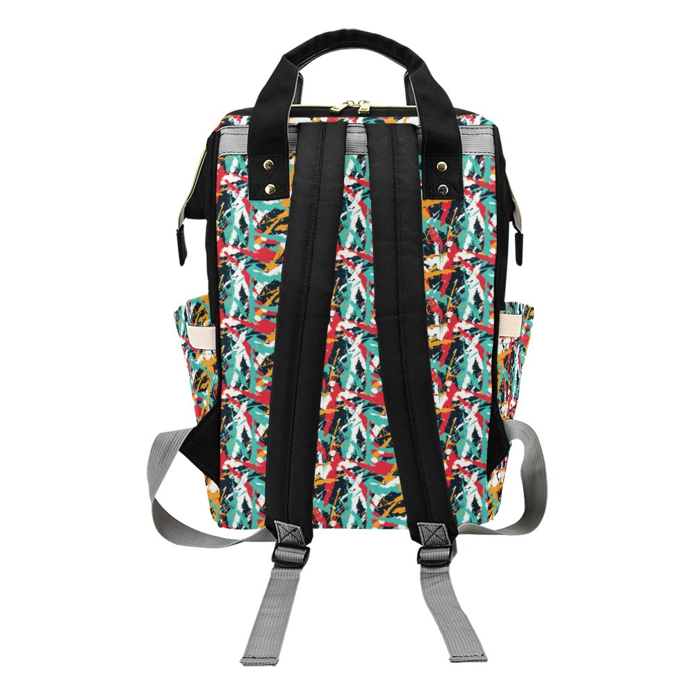 Splatter Print Design LKS304 Diaper Bag Backpack