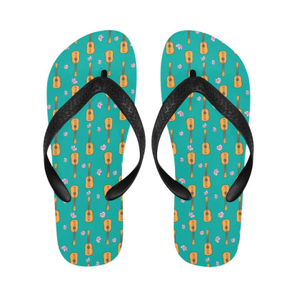 Ukulele Print Design LKS403 Flip Flops