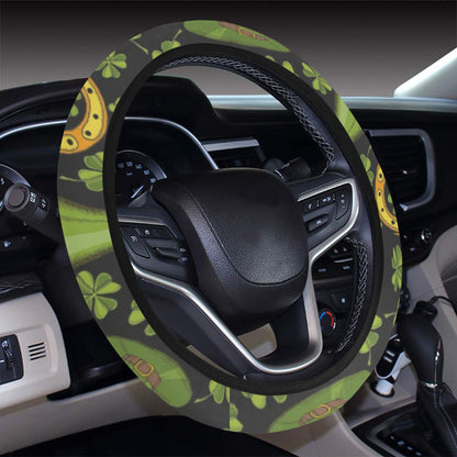 St Patricks Day Print Design LKS307 Steering Wheel Cover with Elastic Edge