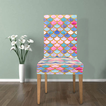 Scales Print Design LKS401 Dining Chair Slipcover