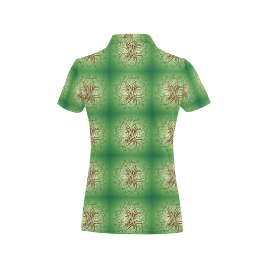 Celtic Pattern Print Design 05 Women's Polo Shirt