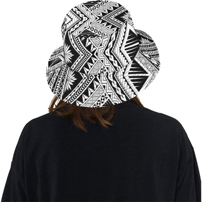 Samoan Tattoo Style Print Design LKS307 Unisex Bucket Hat