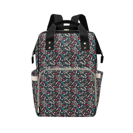 Sewing Equipment Print Design LKS305 Diaper Bag Backpack