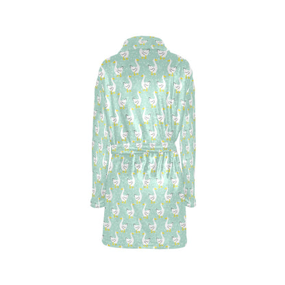 Goose Print Design LKS404 Women's Fleece Robe