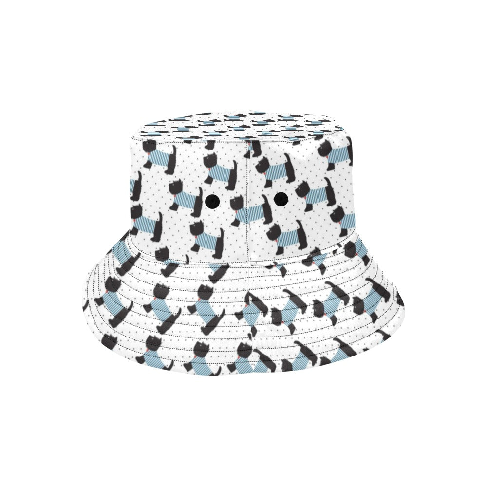 Scottish Terriers Print Design LKS3012 Unisex Bucket Hat