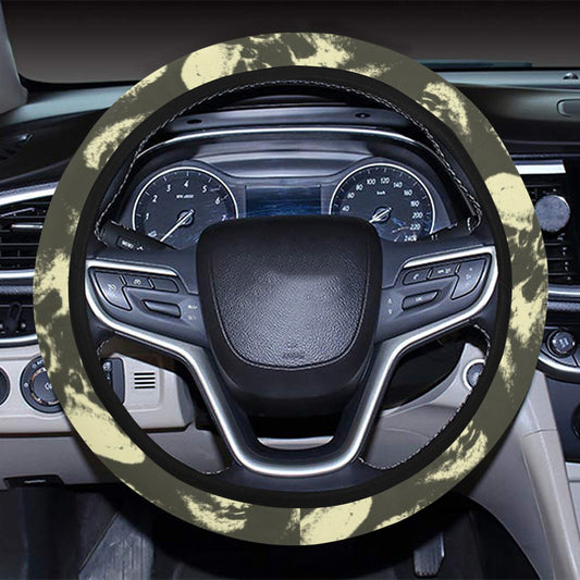 Skull Print Design LKS302 Steering Wheel Cover with Elastic Edge