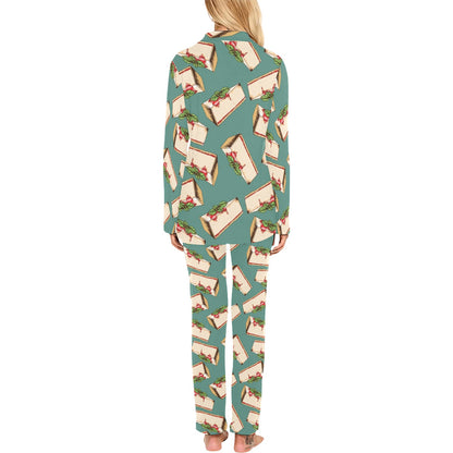 Cheesecake Pattern Print Design CK02 Women's Long Pajama Set