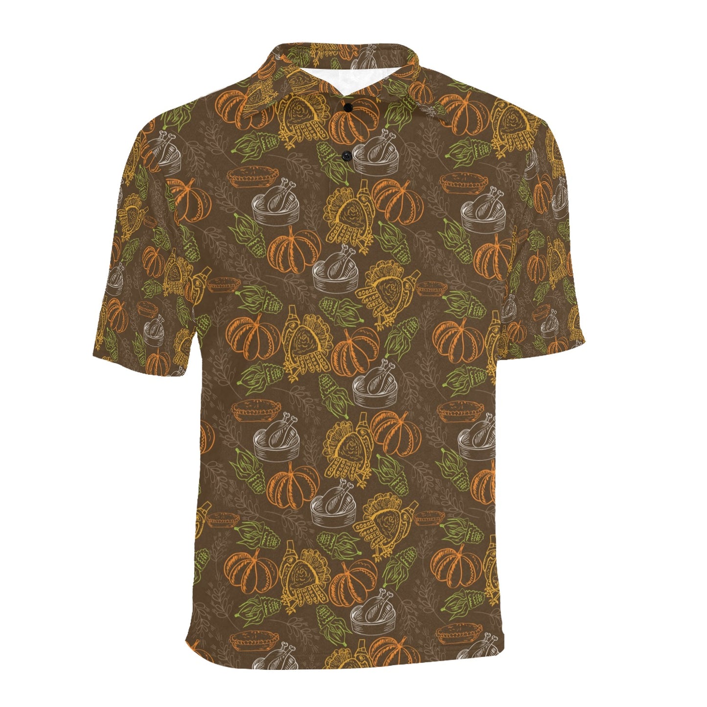 Thanksgiving Print Design LKS301 Men Polo Shirt