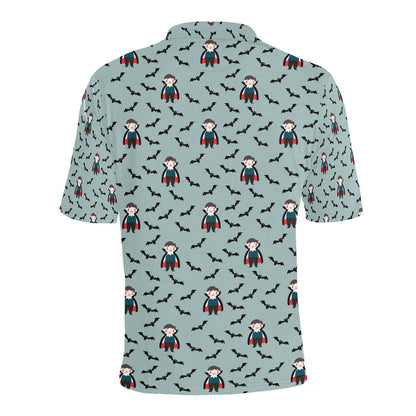 Vampire Print Design LKS304 Men Polo Shirt
