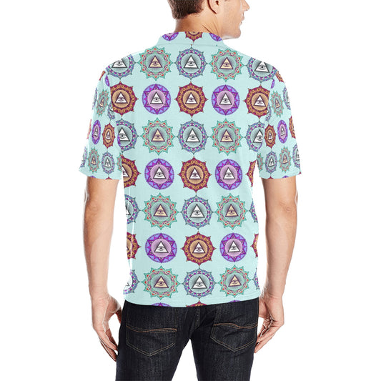 Third Eye Print Design LKS302 Men Polo Shirt