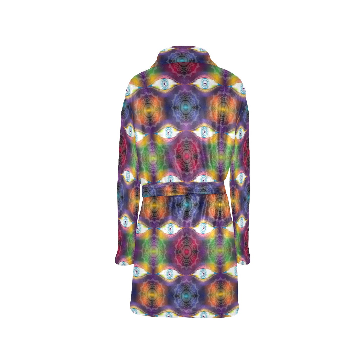 Chakra Eye Print Pattern Women's Fleece Robe