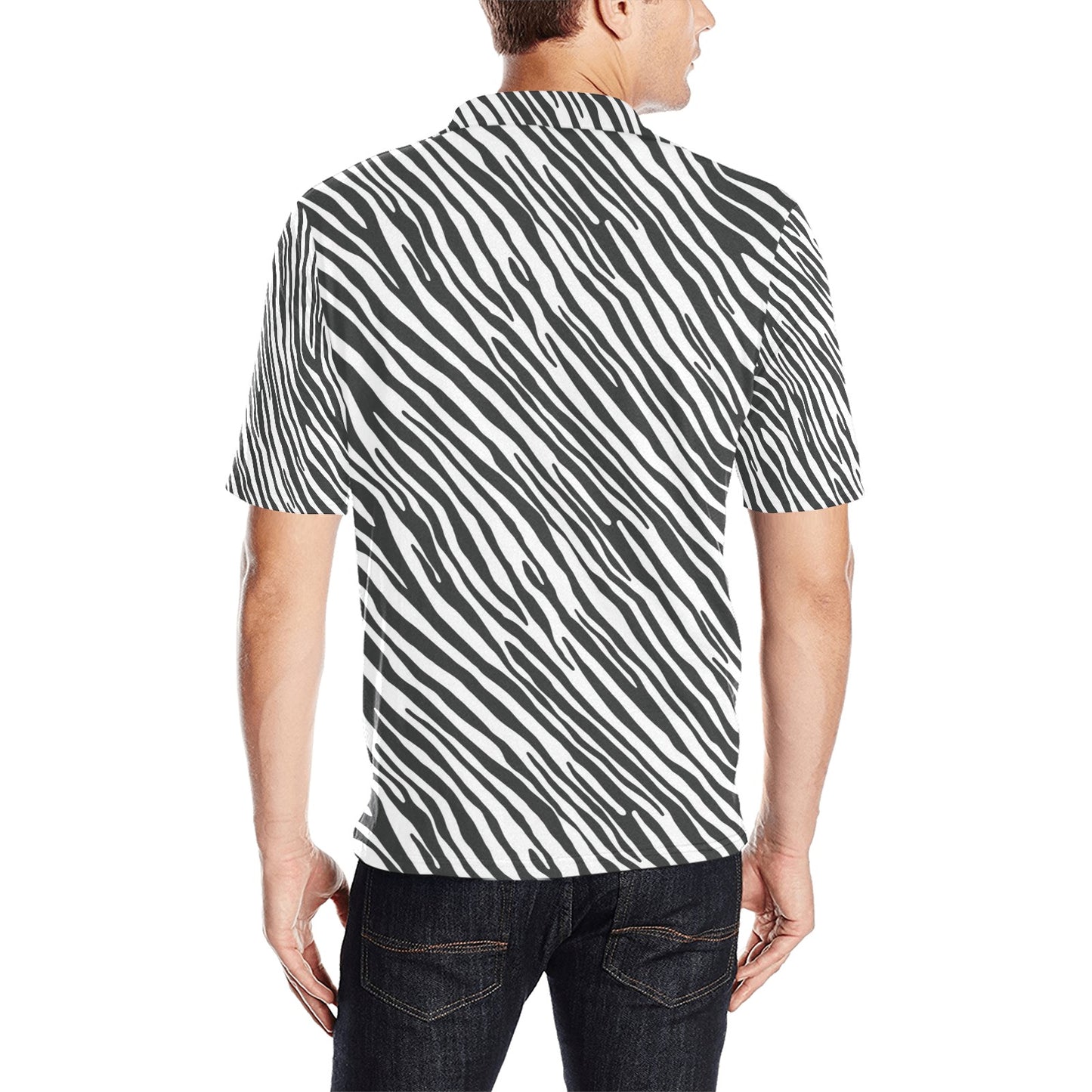 Zebra Classic Print Design LKS302 Men Polo Shirt