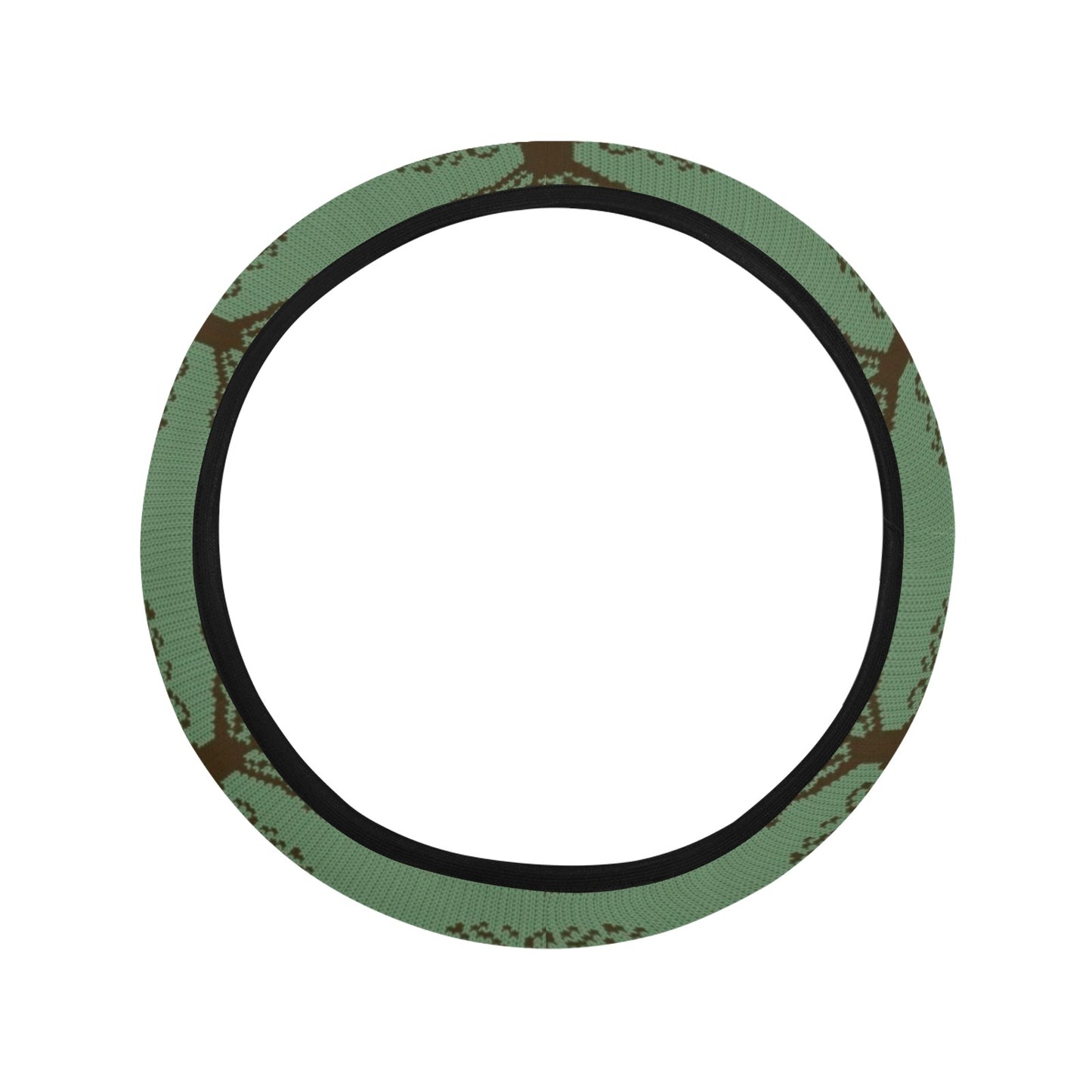Tree Of Life Knit Style Print Design LKS301 Steering Wheel Cover with Elastic Edge