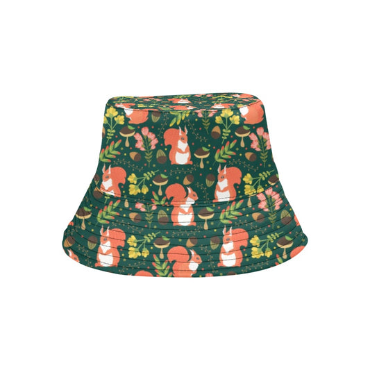 Squirrel Print Design LKS302 Unisex Bucket Hat
