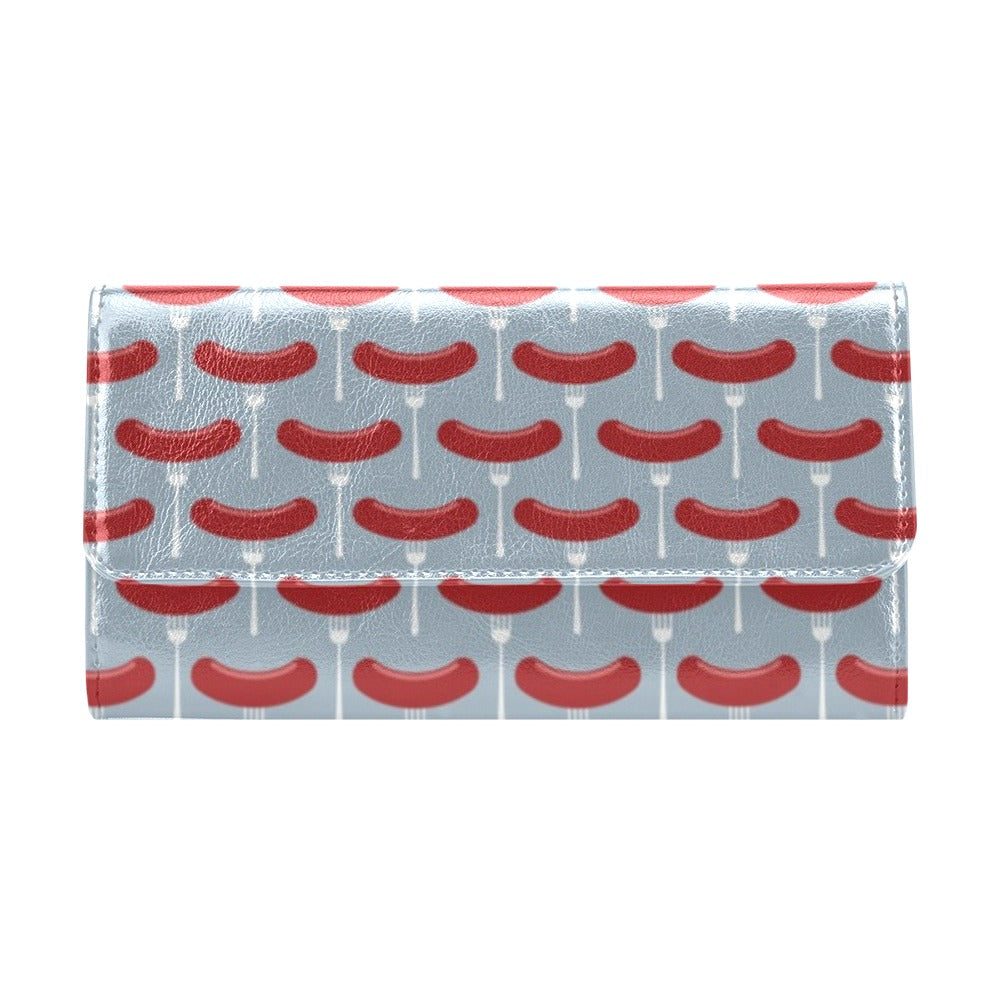 Sausage Print Design LKS301 Women's Trifold Wallet