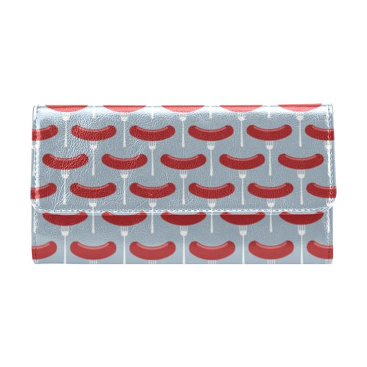Sausage Print Design LKS301 Women's Trifold Wallet