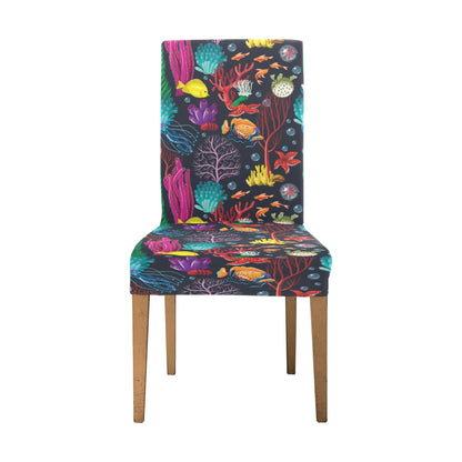 Underwater Cute Print Design LKS303 Dining Chair Slipcover