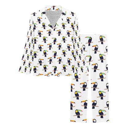 Toucan Print Design LKS305 Women's Long Pajama Set