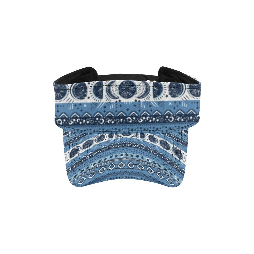 Sun Moon Pattern Print Design LKS306 Unisex Sun Visor