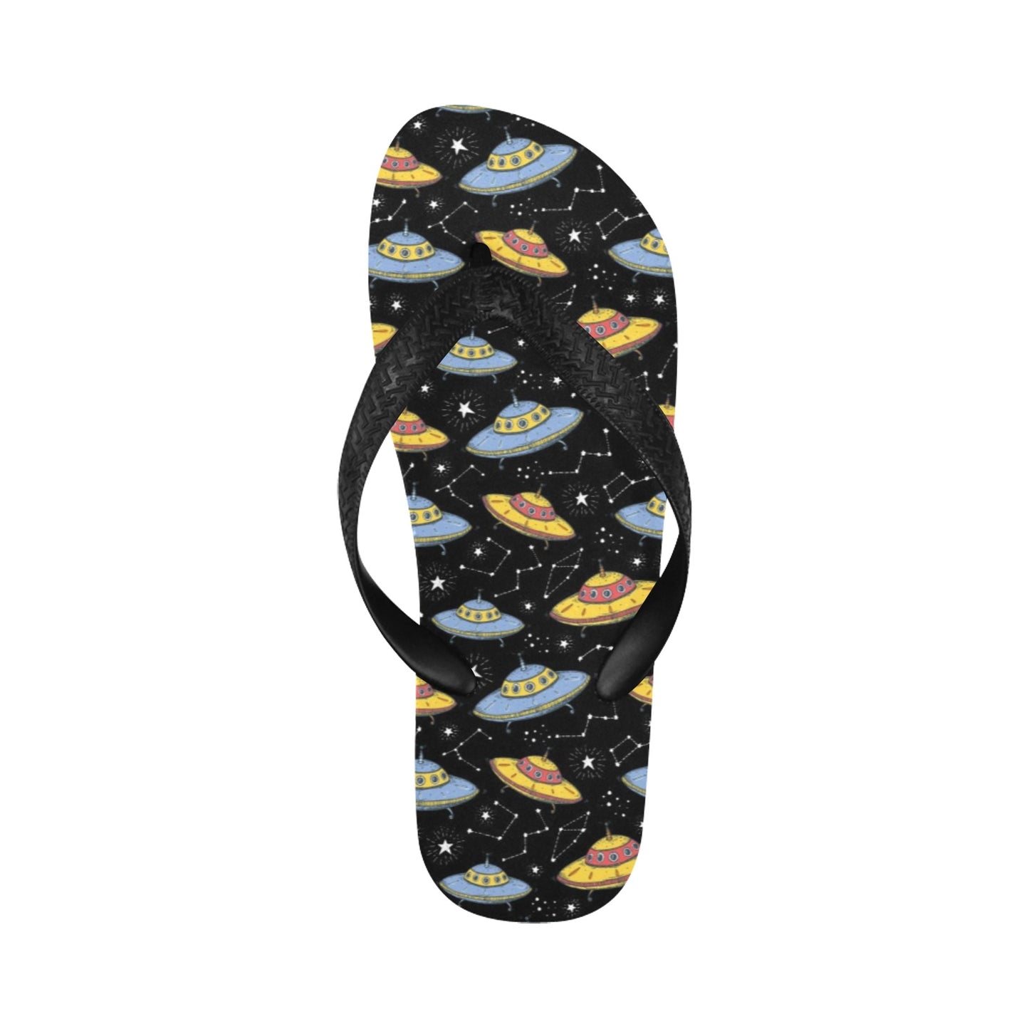 UFO Print Design LKS307 Flip Flops