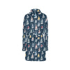 Sailboat Print Design LKS306 Women's Fleece Robe