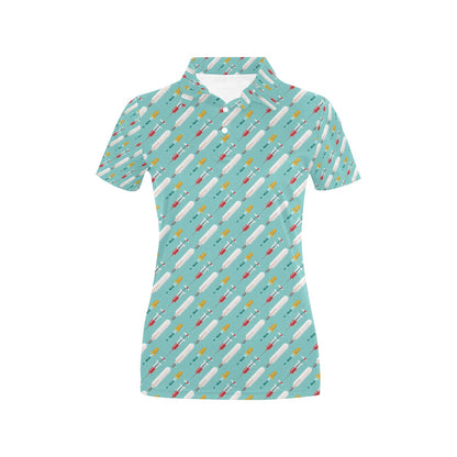 Phlebotomist Medical Print Women's Polo Shirt