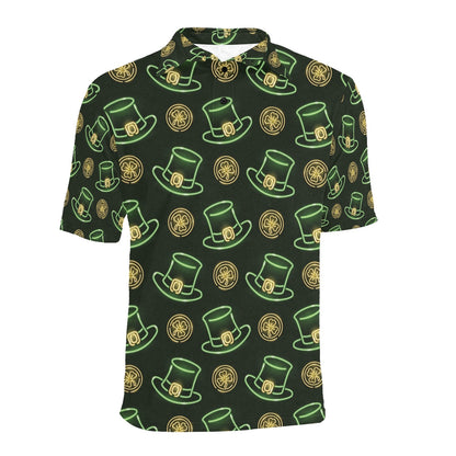 St Patricks Day Print Design LKS308 Men Polo Shirt