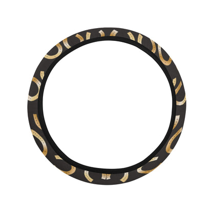 Horseshoe Print Design LKS304 Steering Wheel Cover with Elastic Edge