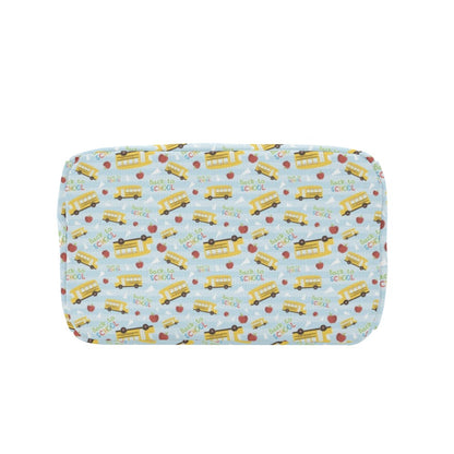 School Bus Back To School Print Design LKS303 Insulated Lunch Bag