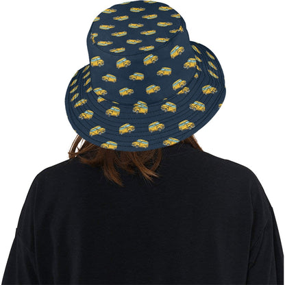 School Bus Print Design LKS304 Unisex Bucket Hat