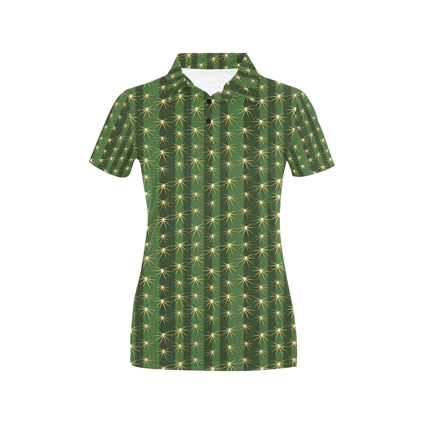 Cactus Skin Print Pattern Women's Polo Shirt