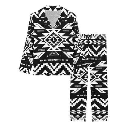 Tribal indians native aztec Women's Long Pajama Set
