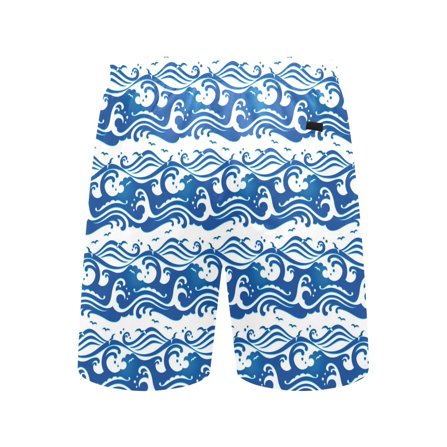 Wave Print Design LKS303 Men's Swim Trunks Beach Shorts