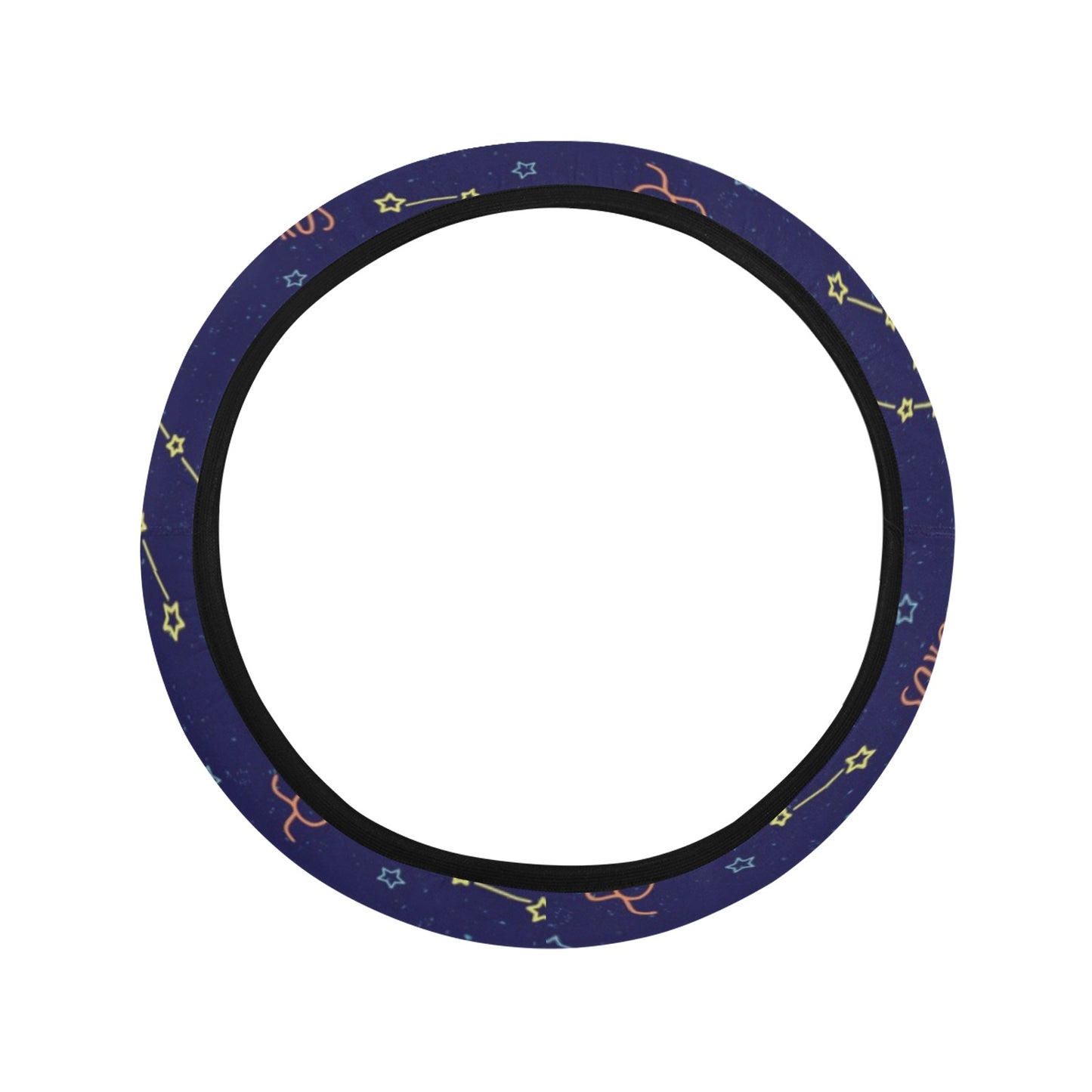 Taurus Print Design LKS301 Steering Wheel Cover with Elastic Edge