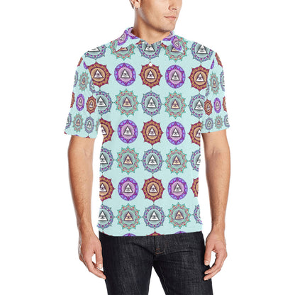 Third Eye Print Design LKS302 Men Polo Shirt