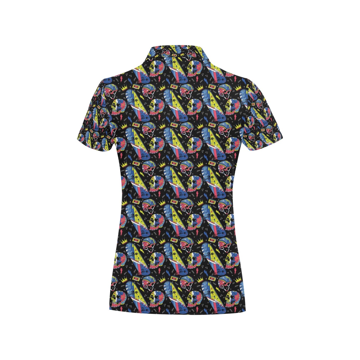 Skateboard Print Design LKS304 Women's Polo Shirt