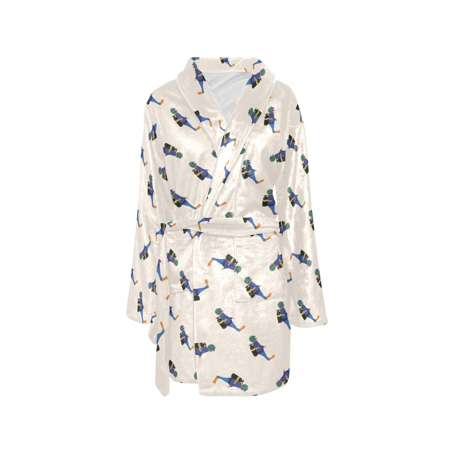 Scuba Driver Print Design LKS301 Women's Fleece Robe
