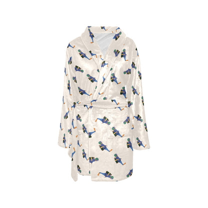 Scuba Driver Print Design LKS301 Women's Fleece Robe
