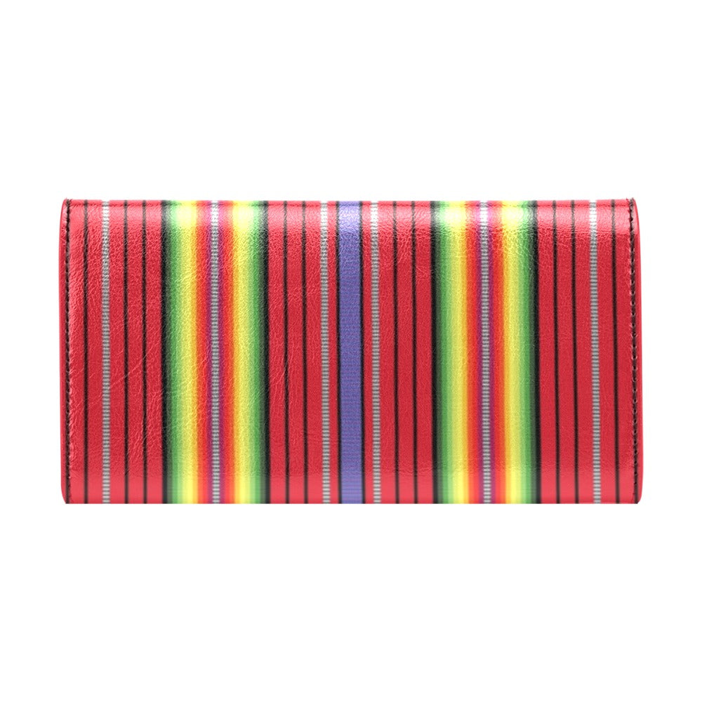 Serape Print Design LKS305 Women's Trifold Wallet