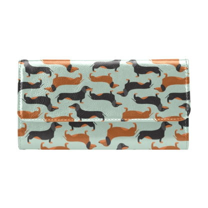 Dachshund Cute Print Pattern Women's Trifold Wallet