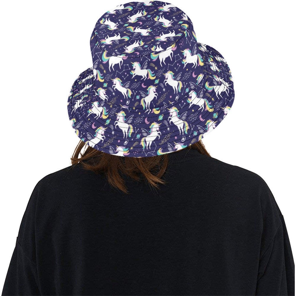 Unicorn Print Design LKS305 Unisex Bucket Hat