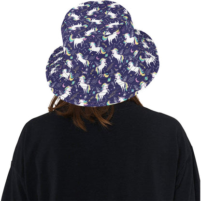 Unicorn Print Design LKS305 Unisex Bucket Hat