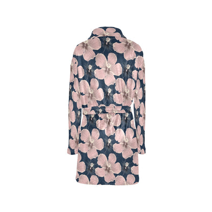 Plumeria Pattern Print Design PM018 Women's Fleece Robe