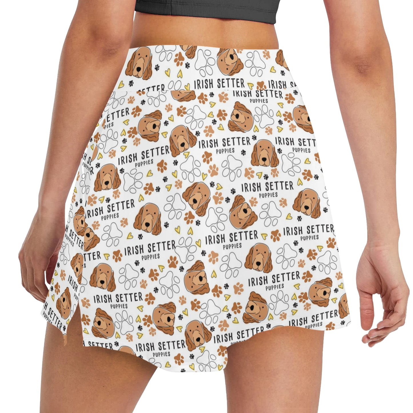 Setters Irish Print Design LKS301 17" Golf & Pickleball Skort with Pockets